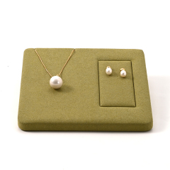 FANXI Cutom Green Microfiber Jewelry Display
