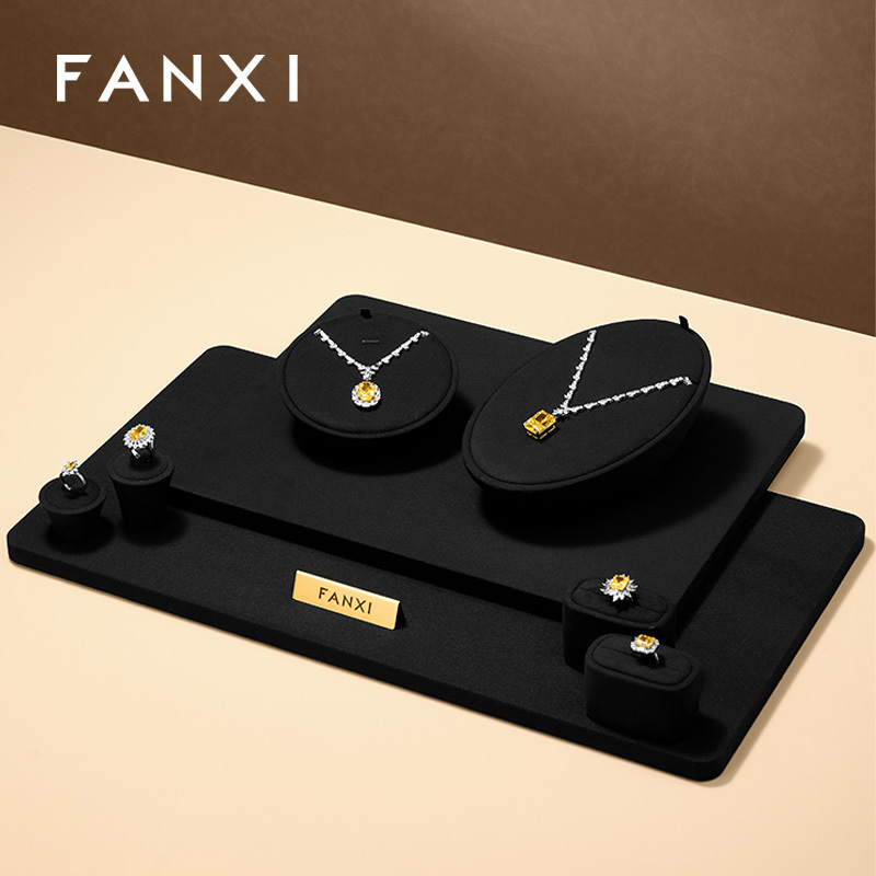 FANXI Wholesale Microfiber Jewelry Display Set Series