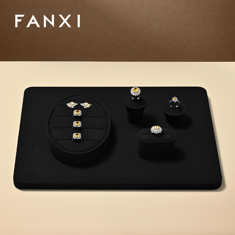FANXI Wholesale Microfiber Jewelry Display Set Series