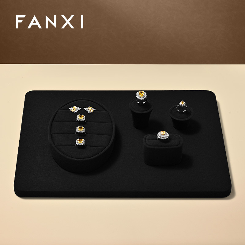 FANXI Wholesale Microfiber Jewelry Display Set Series