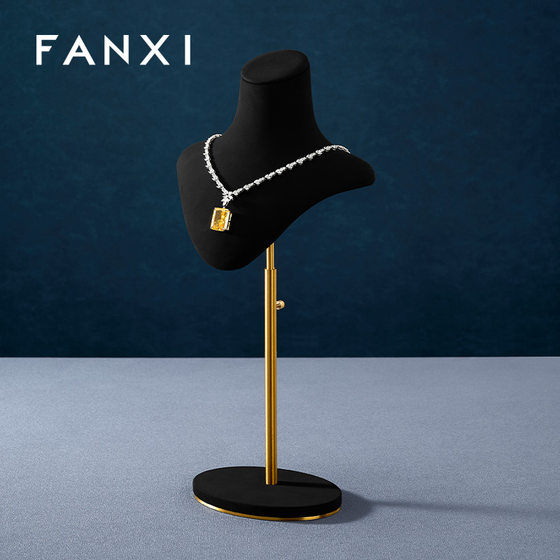 FANXI Wholesale Microfiber Metal Portrait Display Stand