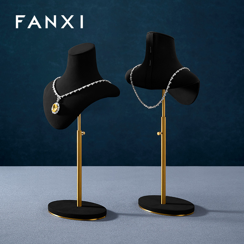 FANXI Wholesale Microfiber Metal Portrait Display Stand