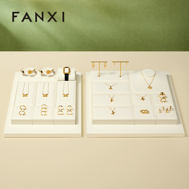 FANXI Fashion Microfiber Metal Jewelry Combination Set