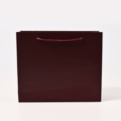 FANXI Custom Burgundy Coating Paper Jewelry Bag