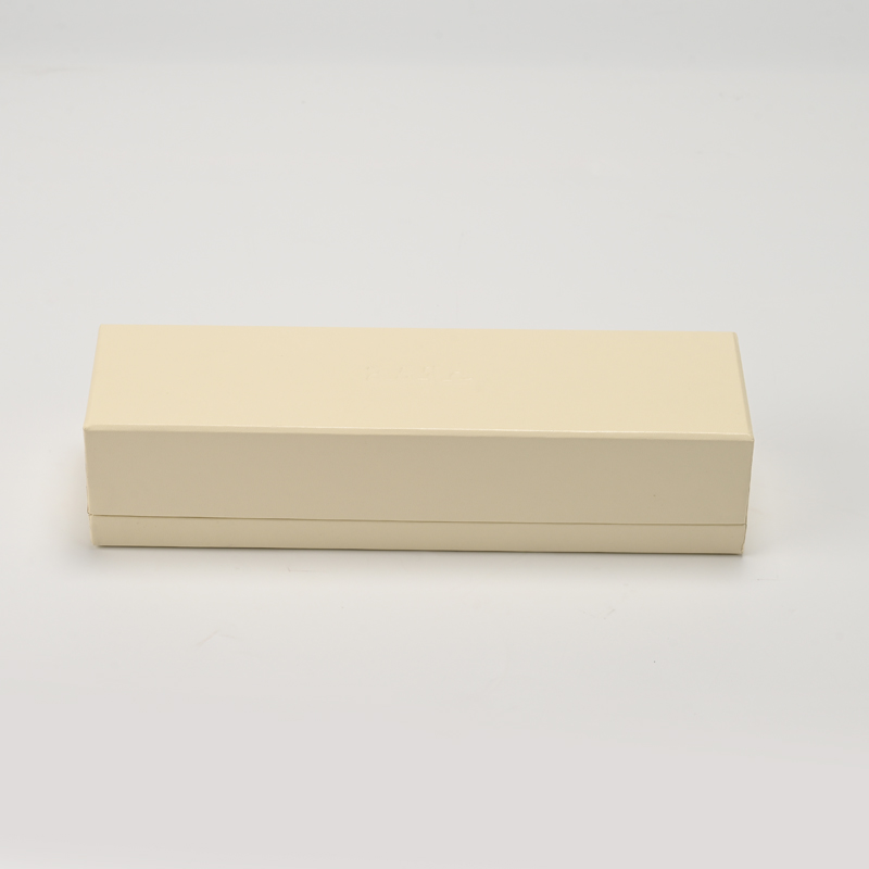 FANXI Custom Beige Leather Suede Chain Box