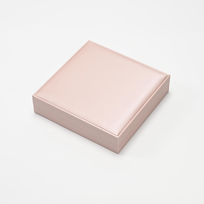 FANXI Custom Pink PU Leather Microfiber Jewelry Set Box