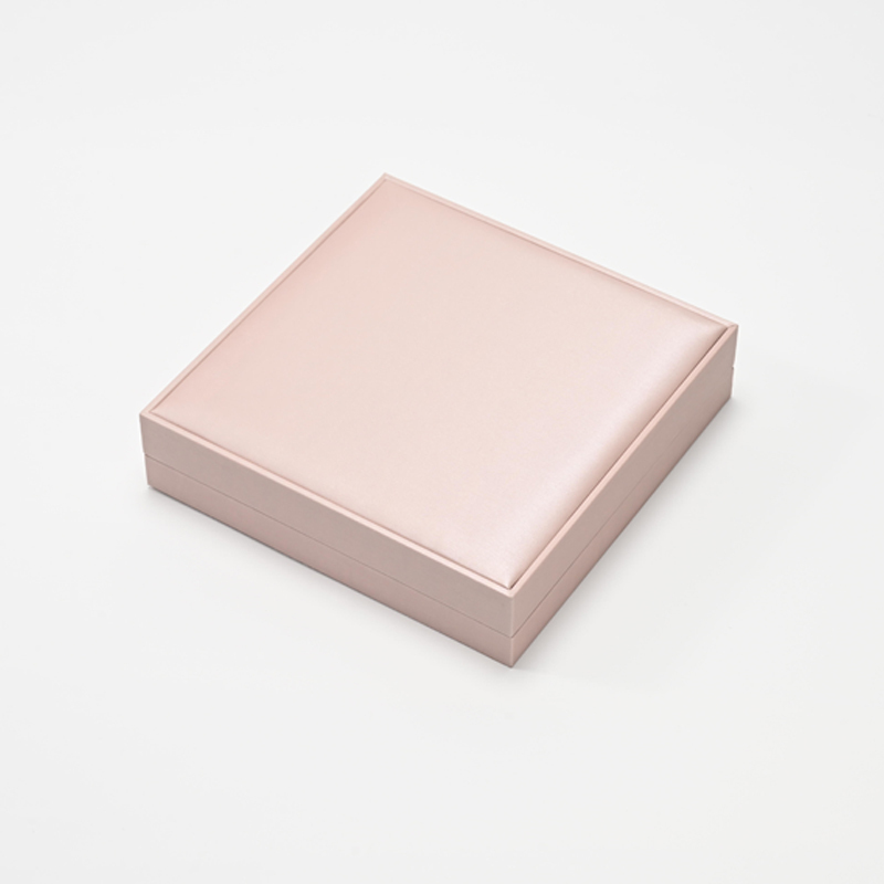 FANXI Custom Pink PU Leather Microfiber Jewelry Set Box