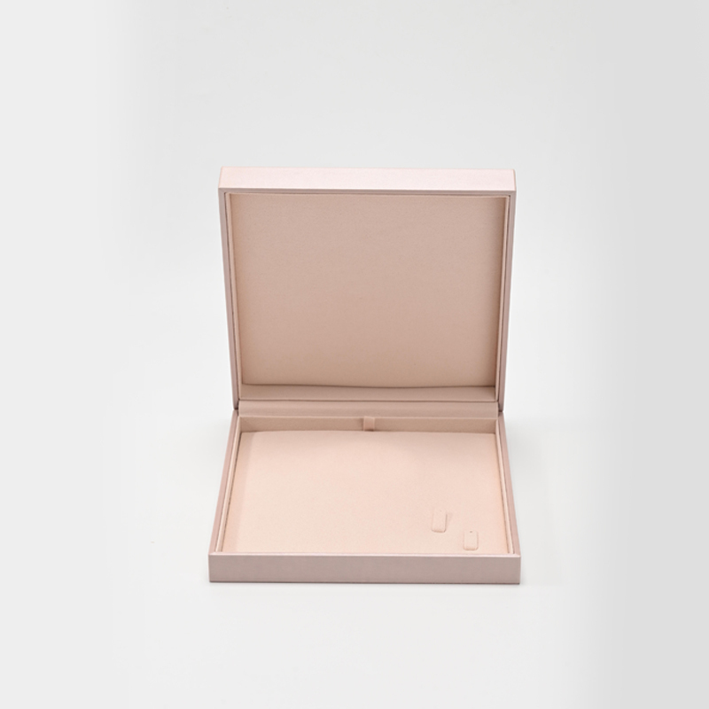 FANXI Custom Pink PU Leather Microfiber Jewelry Set Box