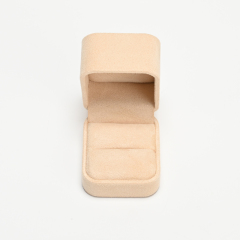 FANXI Custom Blue Beige Suede Ring Box