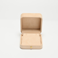 FANXI Custom Beige Suede Inside Outside Earring Box