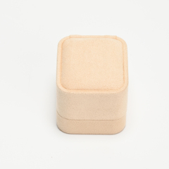 FANXI Custom Blue Beige Suede Ring Box