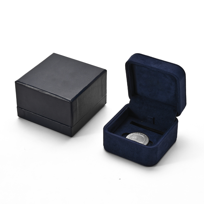 FANXI Custom Blue Suede Coin Box