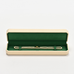 FANXI Custom Green Beige Microfiber Long Chain Box