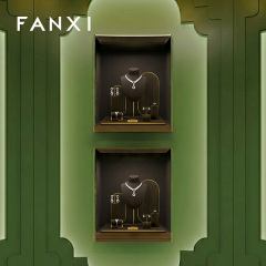 FANXI New design Brwon Metal Frame Jewelry Display Set