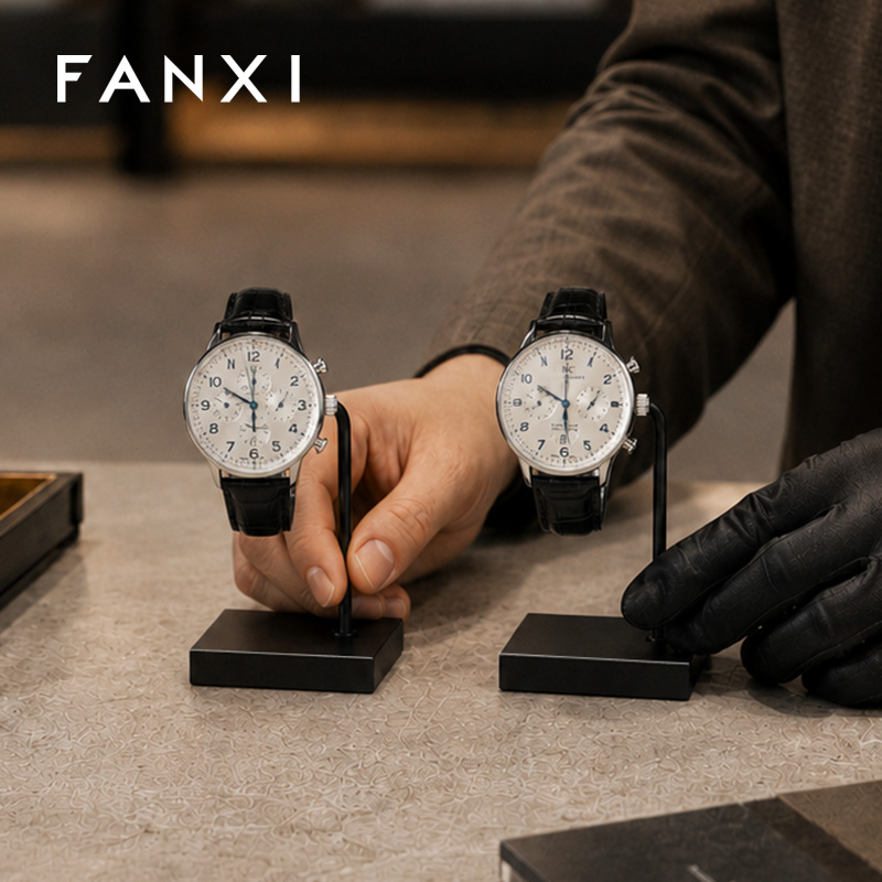 FANXI Wholesale Black Metal Watch Display Stand