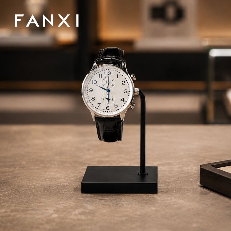 FANXI Wholesale Black Metal Watch Display Stand