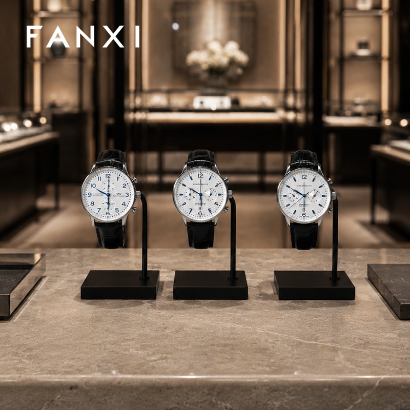 FANXI Wholesale Black Metal Watch Display Stand