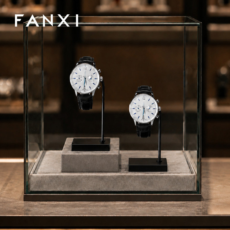 FANXI Wholesale Black Metal Watch Display Stand