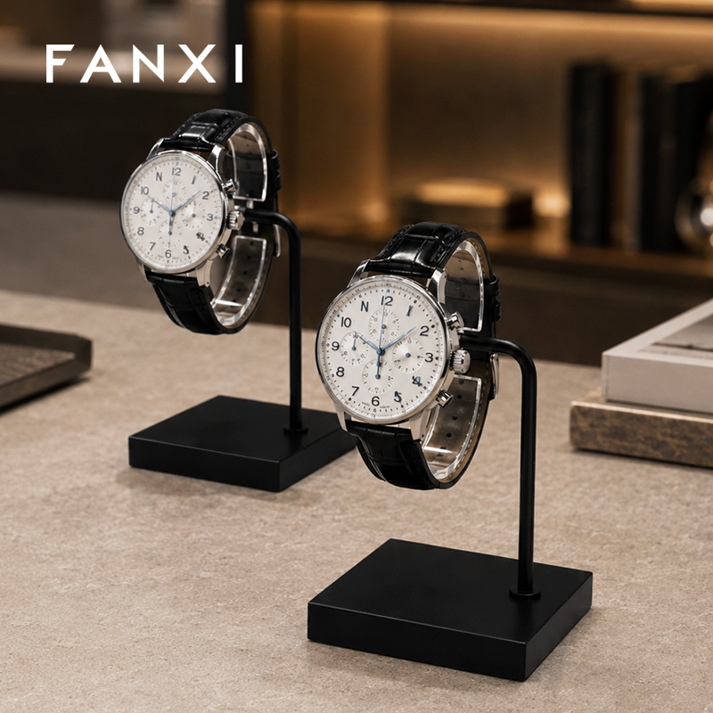 FANXI Wholesale Black Metal Watch Display Stand