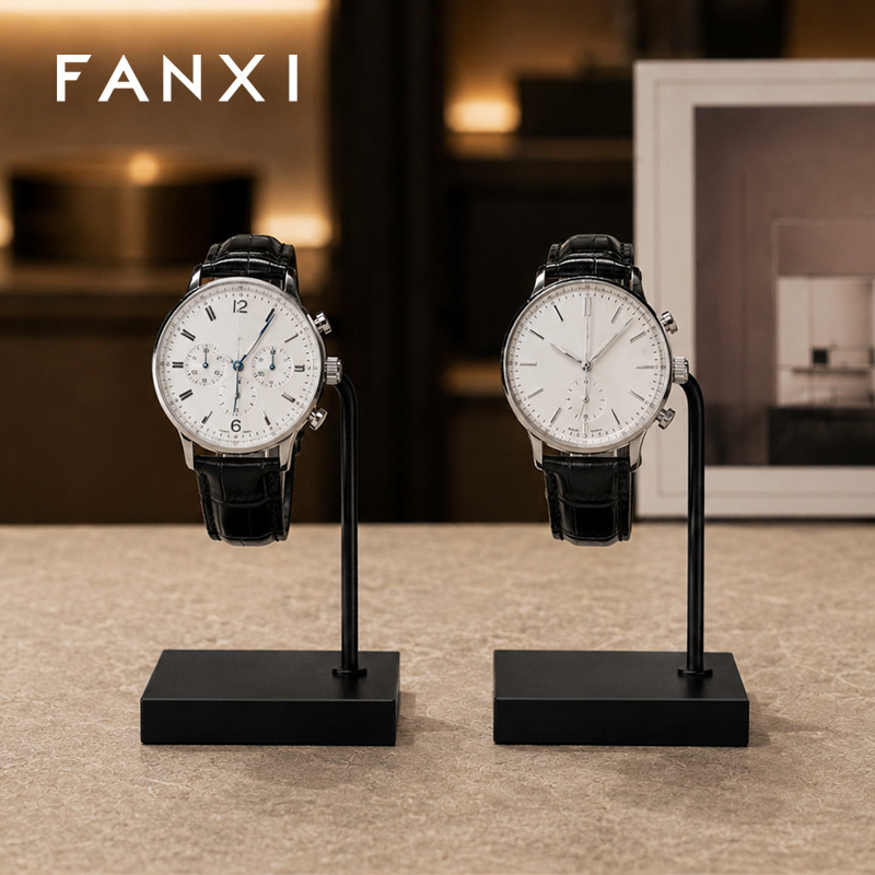 FANXI Wholesale Black Metal Watch Display Stand