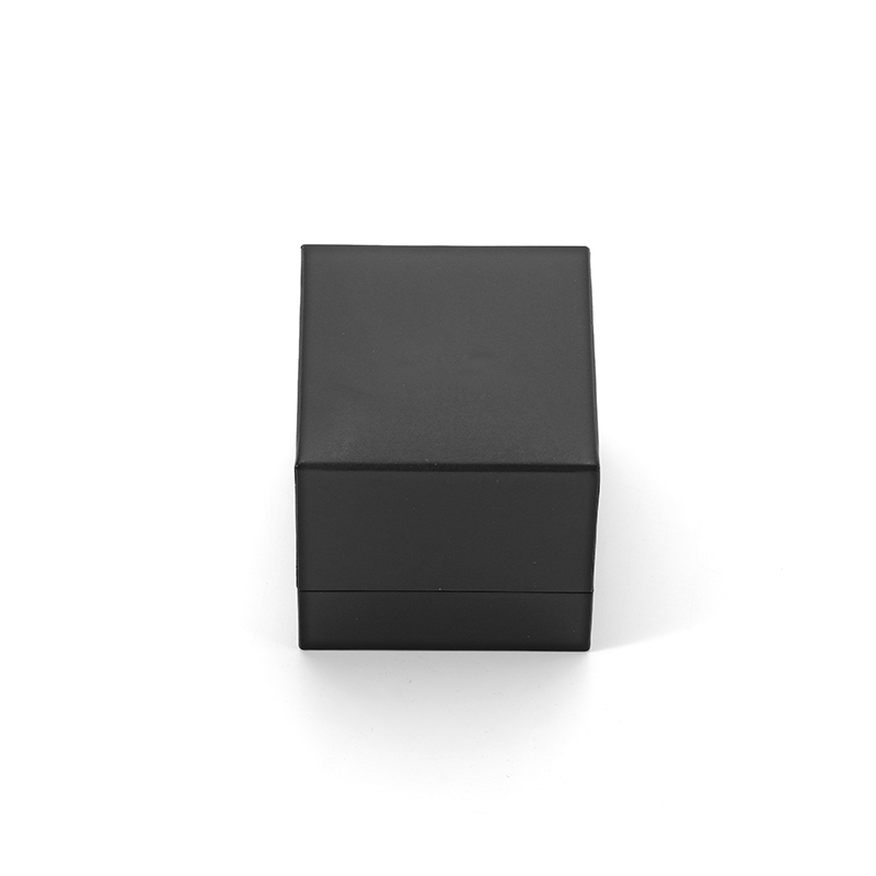 FANXI Custom Black Leather Paper Velvet Earring Box