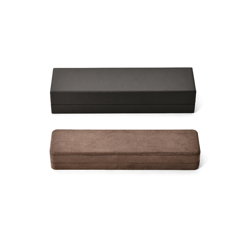 FANXI Custom Brown Suede Bracelet Box With Outer Box