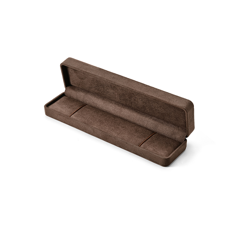 FANXI Custom Brown Suede Bracelet Box With Outer Box