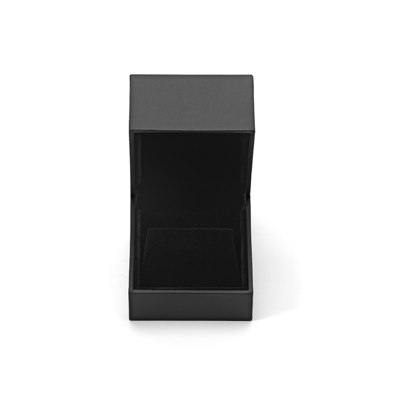 FANXI Custom Black Leather Paper Velvet Earring Box