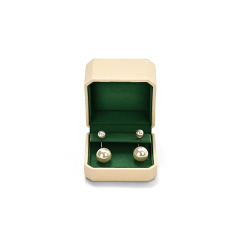 FANXI Custom Beige Microfiber Earring Box