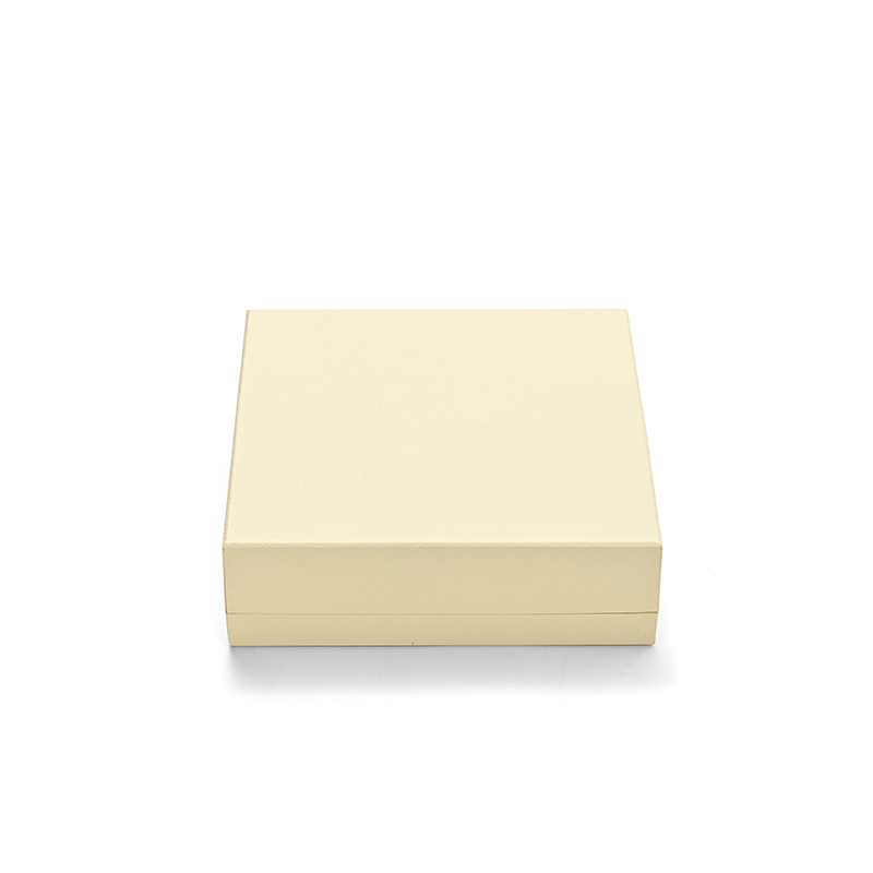FANXI Custom Beige Microfiber Big Necklace Box