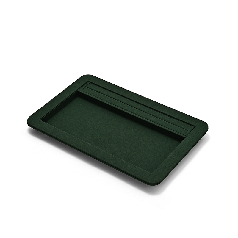FANXI Custom Green Microfiber Jewelry Tray