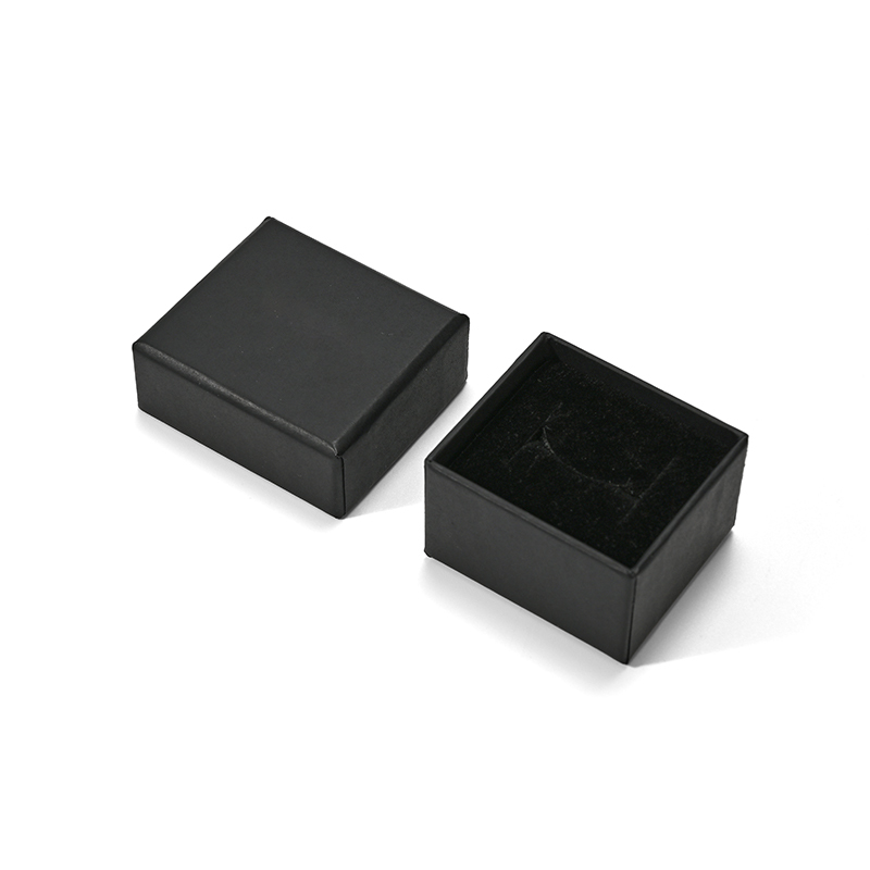 FANXI Custom Black Paper Velvet Ring Box
