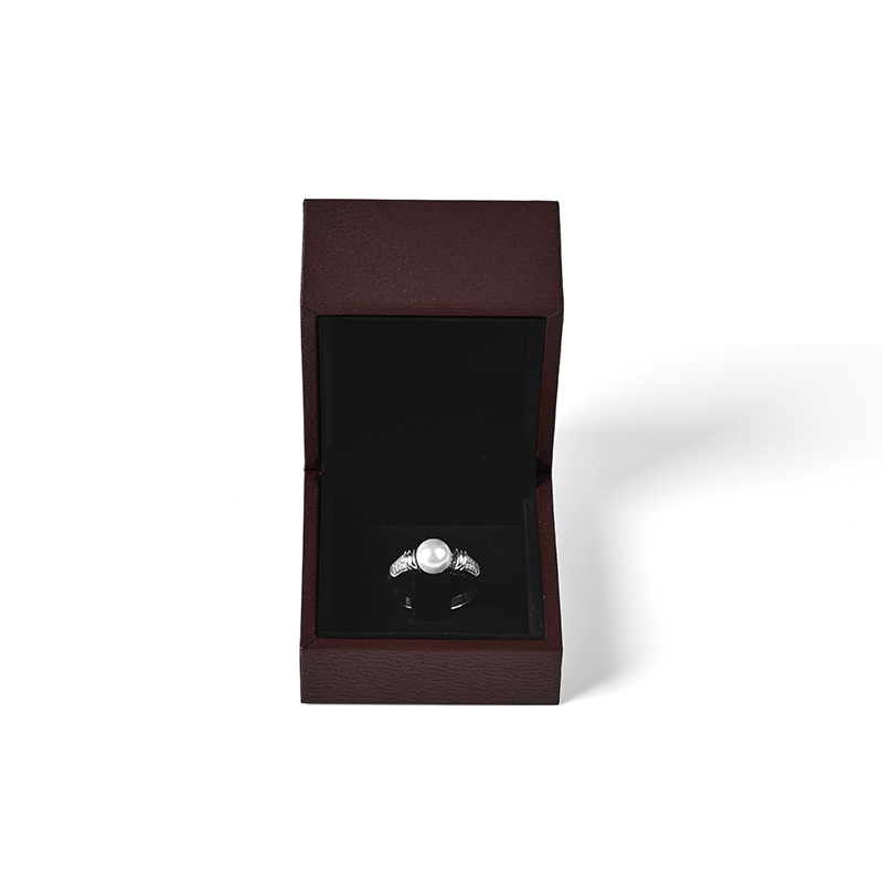 FANXI Custom Red Paper Velvet Ring Box