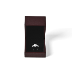FANXI Custom Red Paper Velvet Ring Box