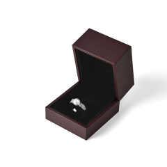 FANXI Custom Red Paper Velvet Ring Box