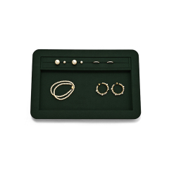 FANXI Custom Green Microfiber Jewelry Tray