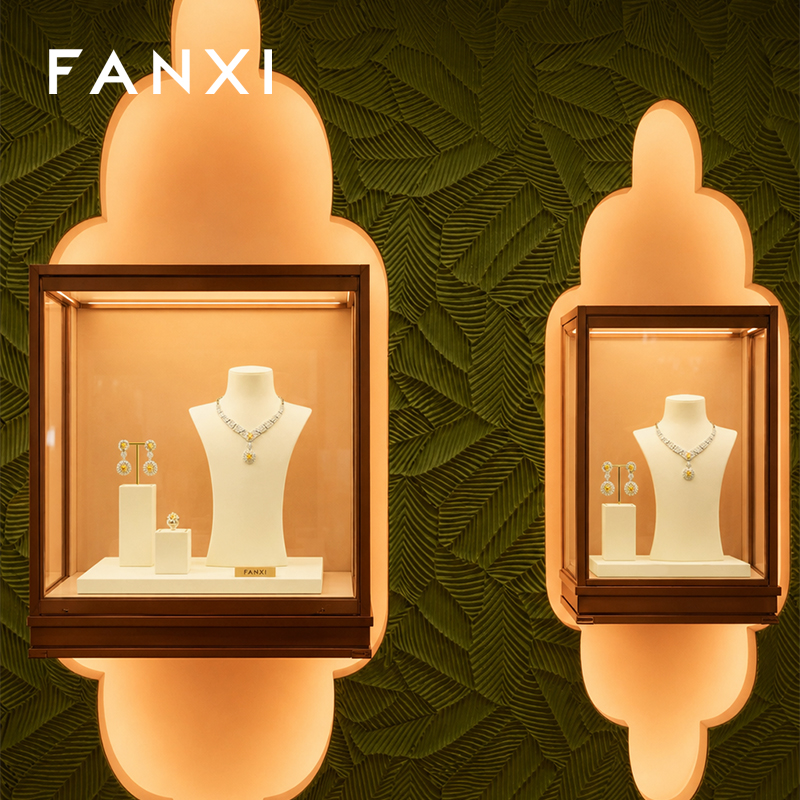 FANXI Fashion Microfiber Polychrome Jewelry Bust