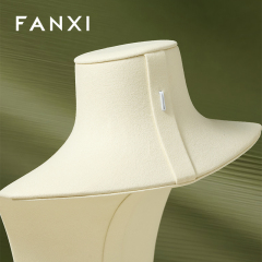 FANXI Fashion Microfiber Polychrome Jewelry Bust