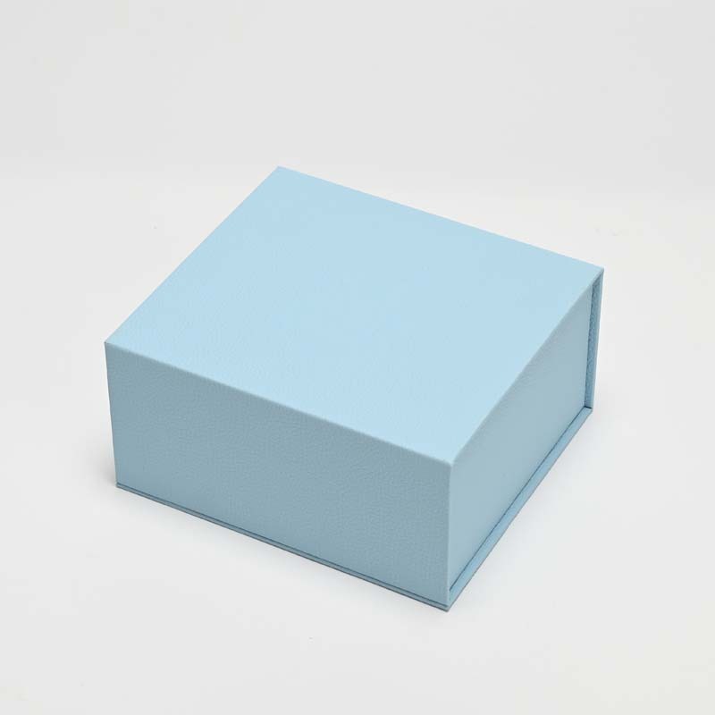 FANXI Custom Blue Paper Suede Magnetic Box