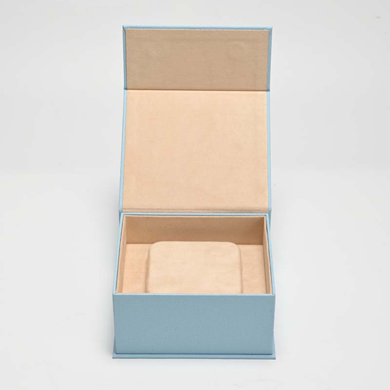 FANXI Custom Blue Paper Suede Magnetic Box