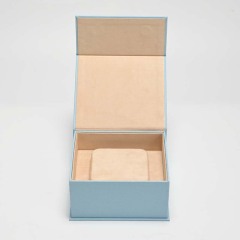 FANXI Custom Blue Paper Suede Magnetic Box