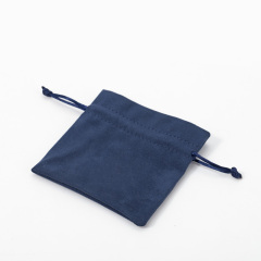 FANXI Custom Blue Velvet Jewelry Pouch