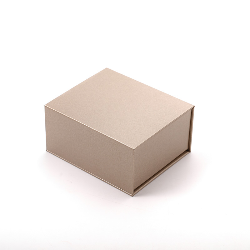 FANXI Custom Beige Paper Microfiber Magnetic Jewelry Box