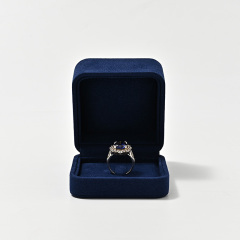 FANXI Custom Blue Velvet Jewelry Box