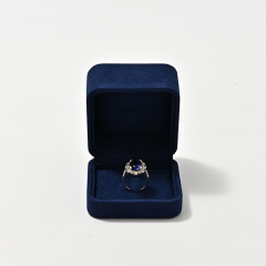 FANXI Custom Blue Velvet Jewelry Box