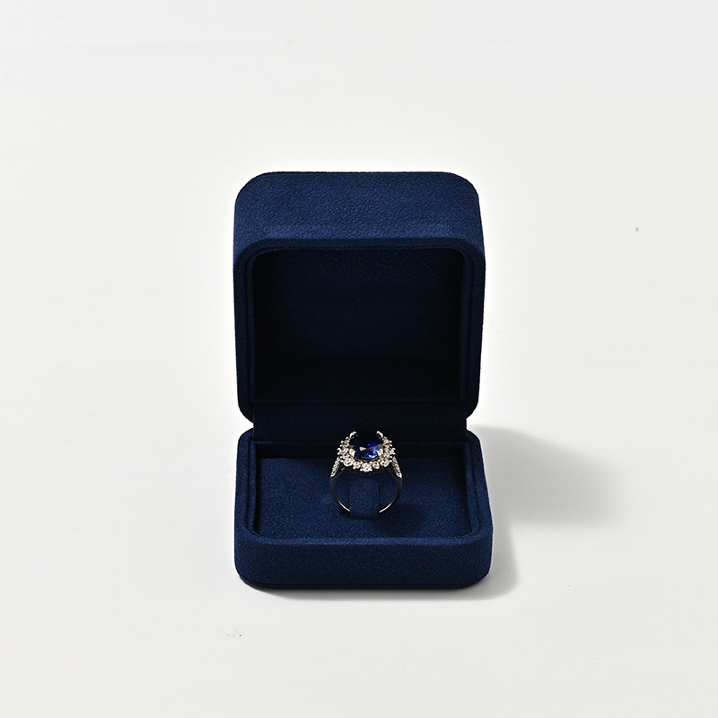 FANXI Custom Blue Velvet Jewelry Box