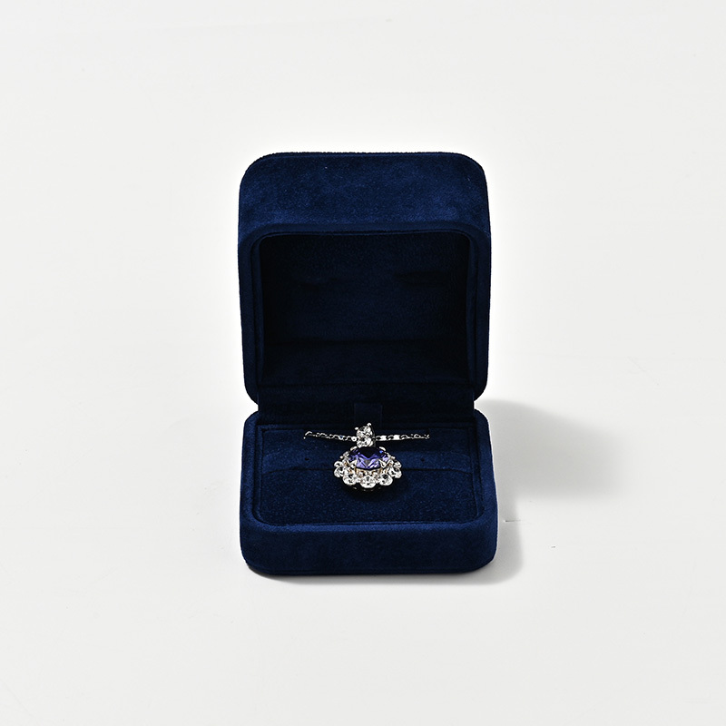 FANXI Custom Blue Velvet Jewelry Box