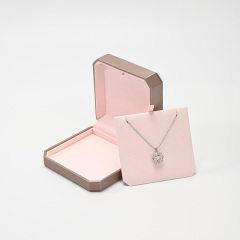FANXI Custom Leather Microfiber Champagne Jewelry Box