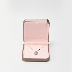 FANXI Custom Leather Microfiber Champagne Jewelry Box