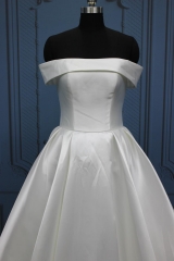 WT4320B Mikado Bridal Dress Off shoulder